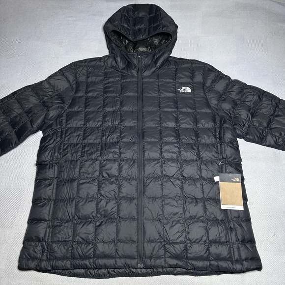 NEW The North Face Thermoball ECO Hoodie 2.0 Jacket Mens 2XL Black Puffer NWT - Picture 2 of 16